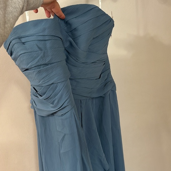 Steel Blue Bridesmaids dress - Picture 2 of 6